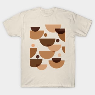 Coffee Love Mid Century Abstract Mix T-Shirt